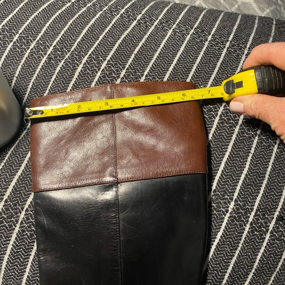 Ann Demeulemeester black/brown riding boot. Finest leather beautiful style - Picture 10 of 10